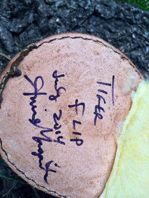 Annie Margarita Leather Reel Case - "Tiger Flip"