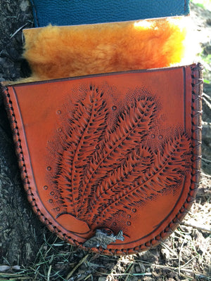 Annie Margarita Leather Reel Case - "Steelie"