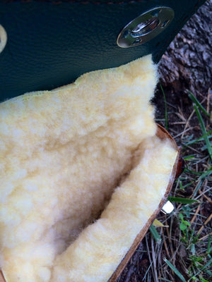 Annie Margarita Leather Reel Case - "Wild Rose"