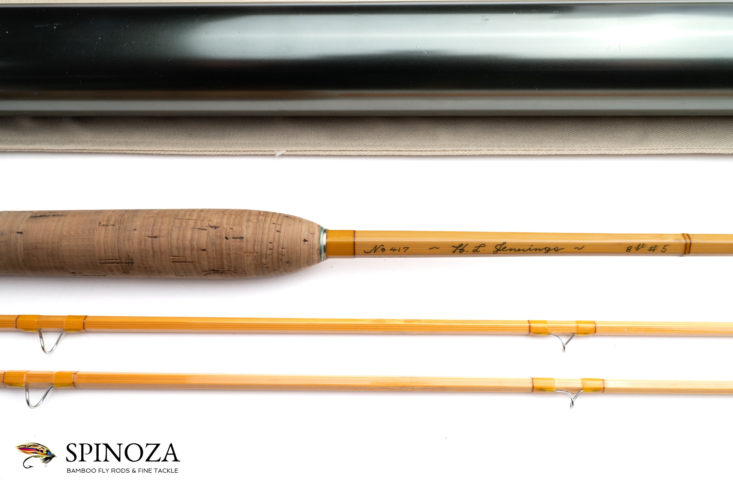 Homer Jennings Bamboo Fly Rod 8' 2/2 #5 [SALE PENDING] - Spinoza