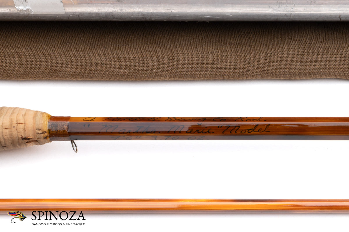 Paul Young Martha Marie Bamboo Fly Rod 7'6" 2/2 #5/6 owned by Chauncy Lively [SALE PENDING]