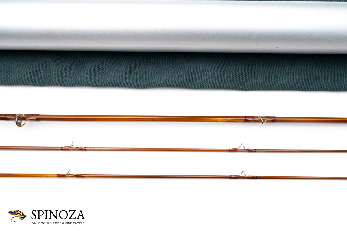 Bob Summers Midge Bamboo Fly Rod 6'4" 2/2 #4 - rod sections with guides and wraps