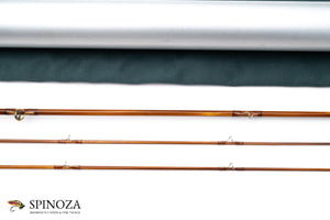 Bob Summers Midge Bamboo Fly Rod 6'4" 2/2 #4 - rod sections with guides and wraps