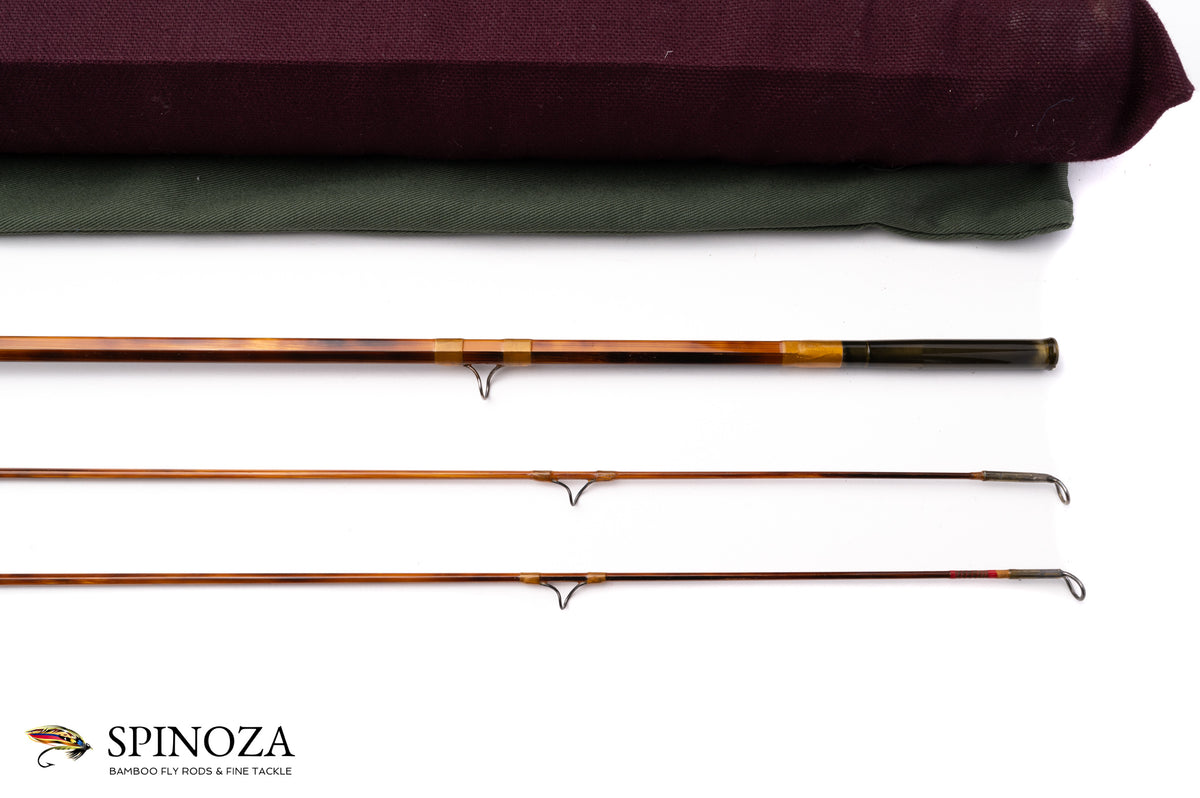 Paul Young (Bob Summers) Parabolic 15 Bamboo Fly Rod 8' 2/2 #6 - rod sections with wraps