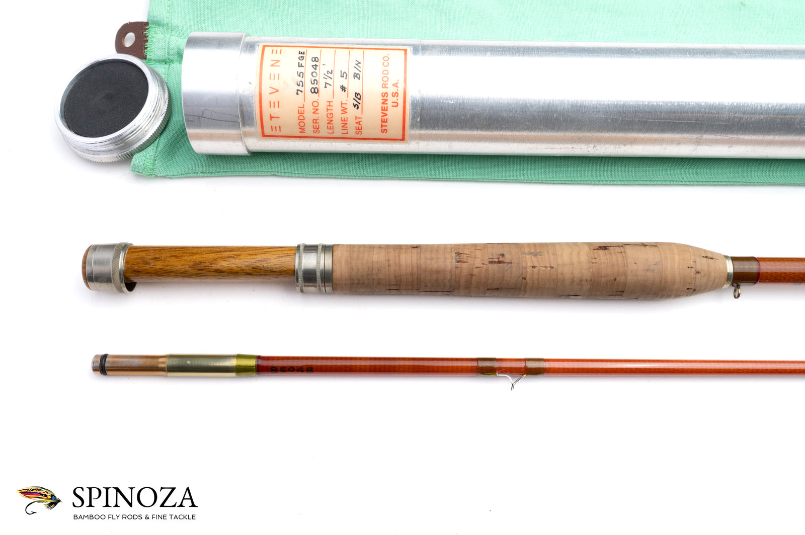 Brad Stevens Fiberglass Fly Rod 7'6" 2/2 #5