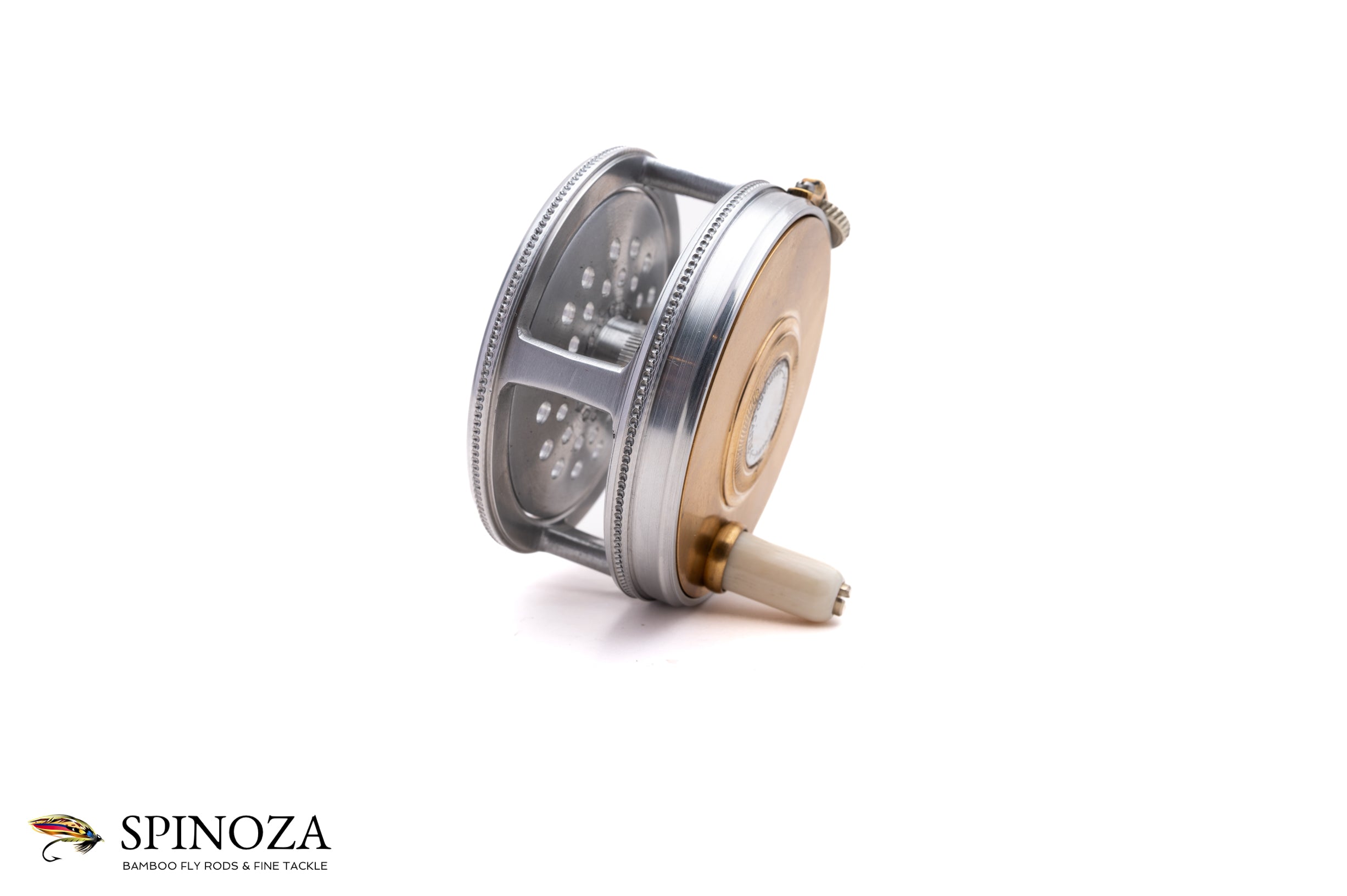 chris henshaw fly reels 4" Brass Face Perfect Reel Chris Henshaw 4" Wide Drum