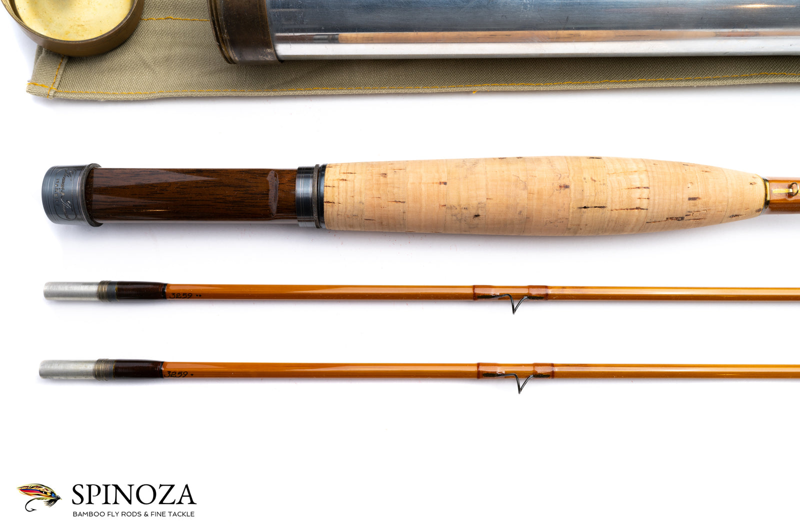 Thomas and Thomas Hendrickson Bamboo Fly Rod 8' 2/2 #5 - grip and reel seat close-up