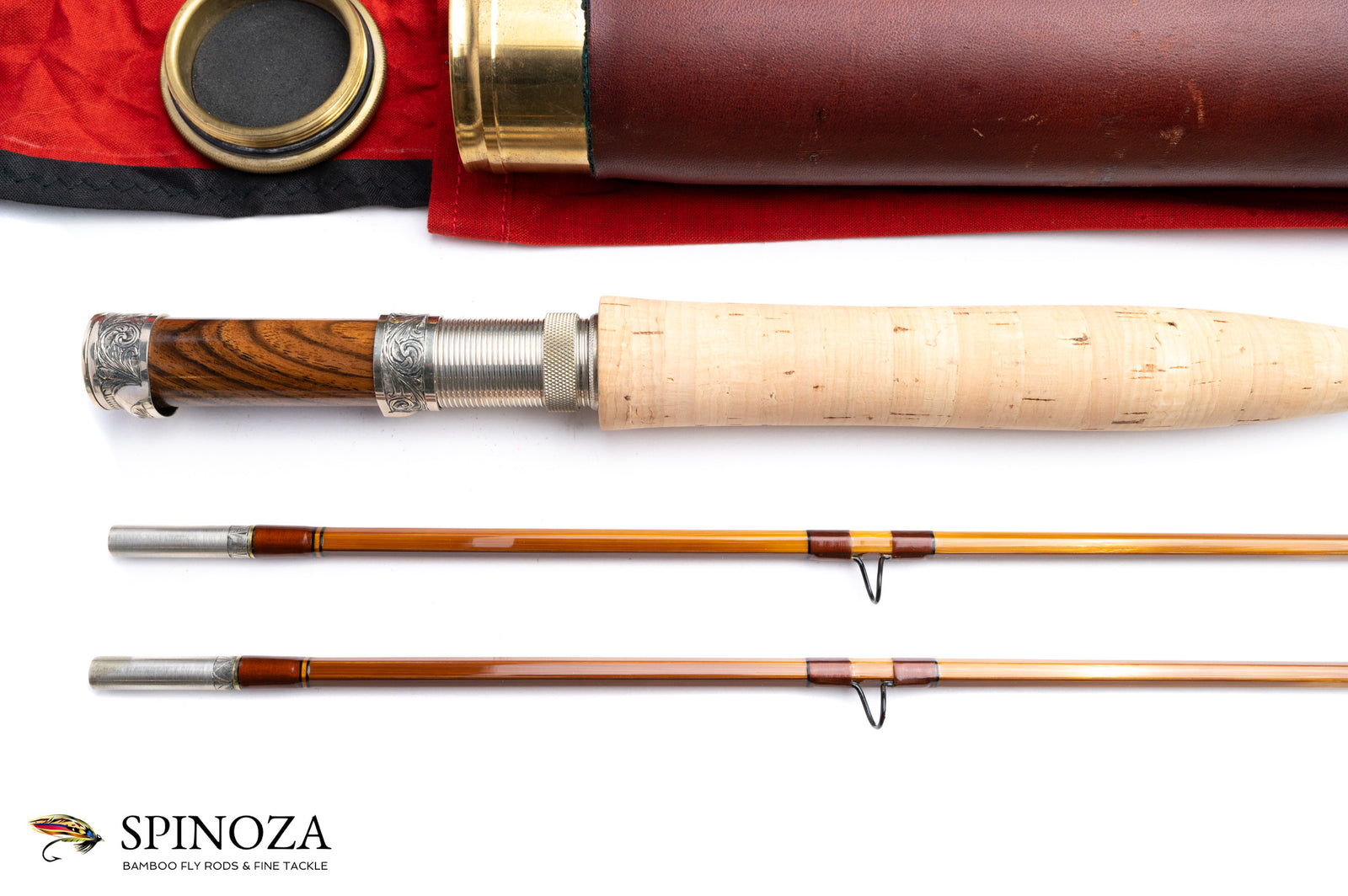 Darryl Whitehead Bamboo Fly Rod 7'9" 2/2 #6 and Saracione Fly Reel 3 1/4" Limited Edition Set