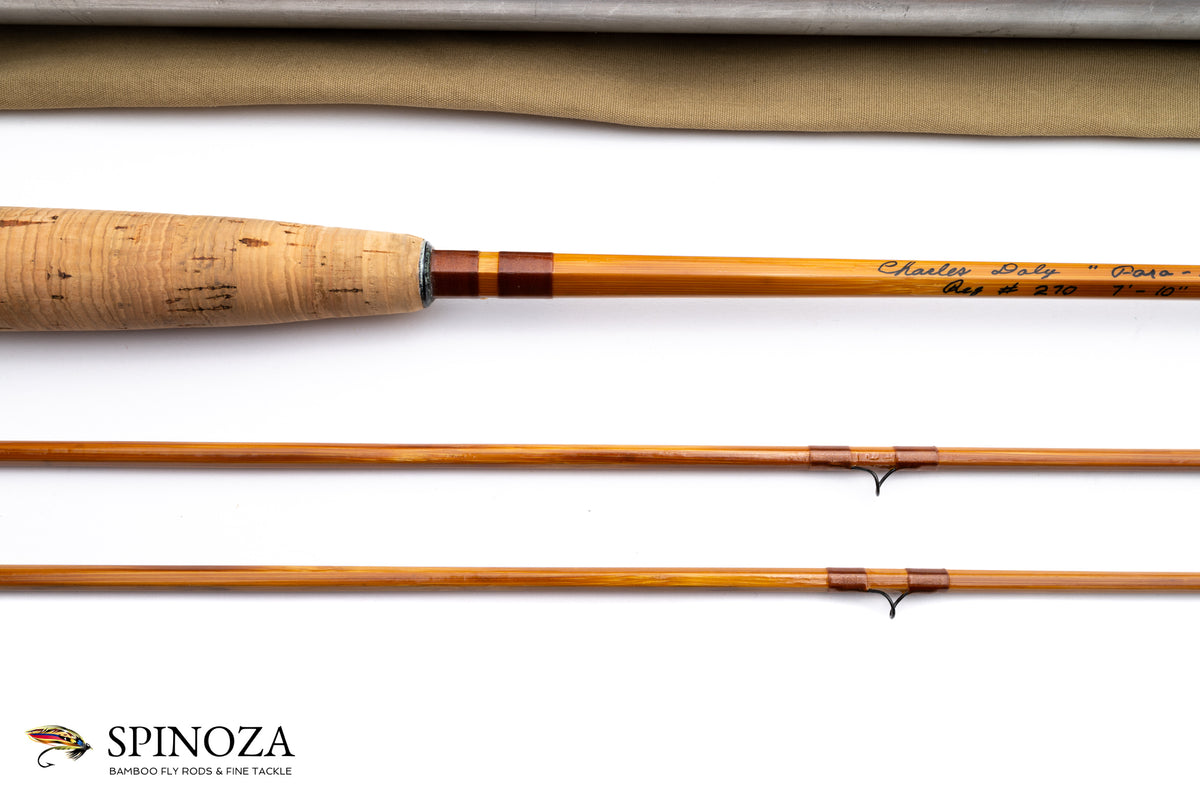 Edwards Charles Daly Para Taper Fly Rod 7'10" 2/2 #5 - maker signature and rod markings
