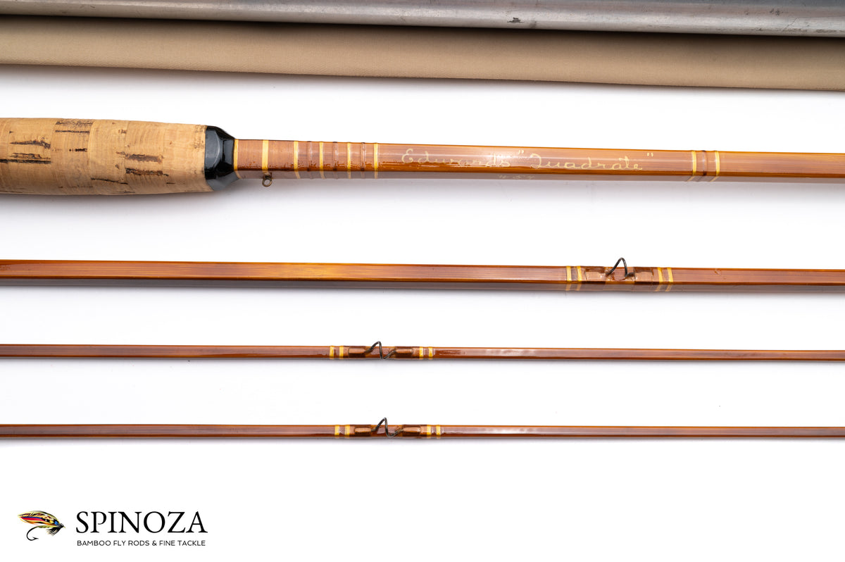 Edwards Quad 54 Bamboo Fly Rod  8’6" 3/2 #7/8 - maker signature and rod markings
