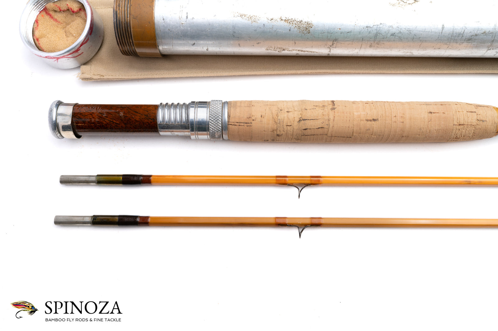 Everett Garrison Model 212 Bamboo Fly Rod - handle grip and reel seat detail