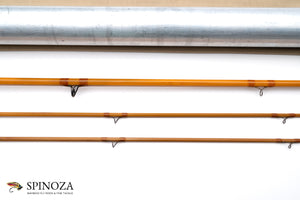 Everett Garrison Model 212 Bamboo Fly Rod - rod sections with guides and wraps