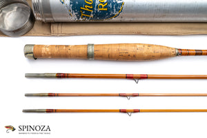 FE Thomas Special Bamboo Fly Rod 8' 3/2 #4/5 - grip and reel seat close-up