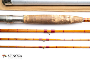 FE Thomas Bamboo Fly Rod 12' - maker's marking and inscription