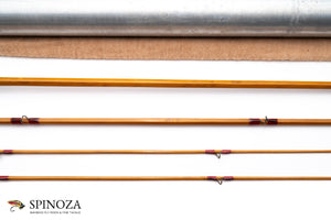 FE Thomas Bangor Fly Rod 8'6" 3/2 - rod sections with wrapping detail