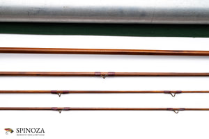 FE Thomas Mahogany Bamboo Fly Rod - rod sections with wrapping detail