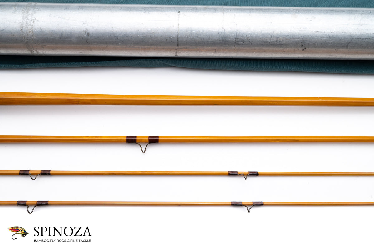 FE Thomas Special Bamboo Fly Rod 8' 3/2 #5 - rod sections with wrapping detail