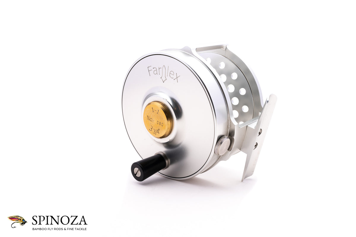 Farlex Platewind Fly Reel 1-1 DD 3 3/4" - spool detail,spool construction,anodized spool