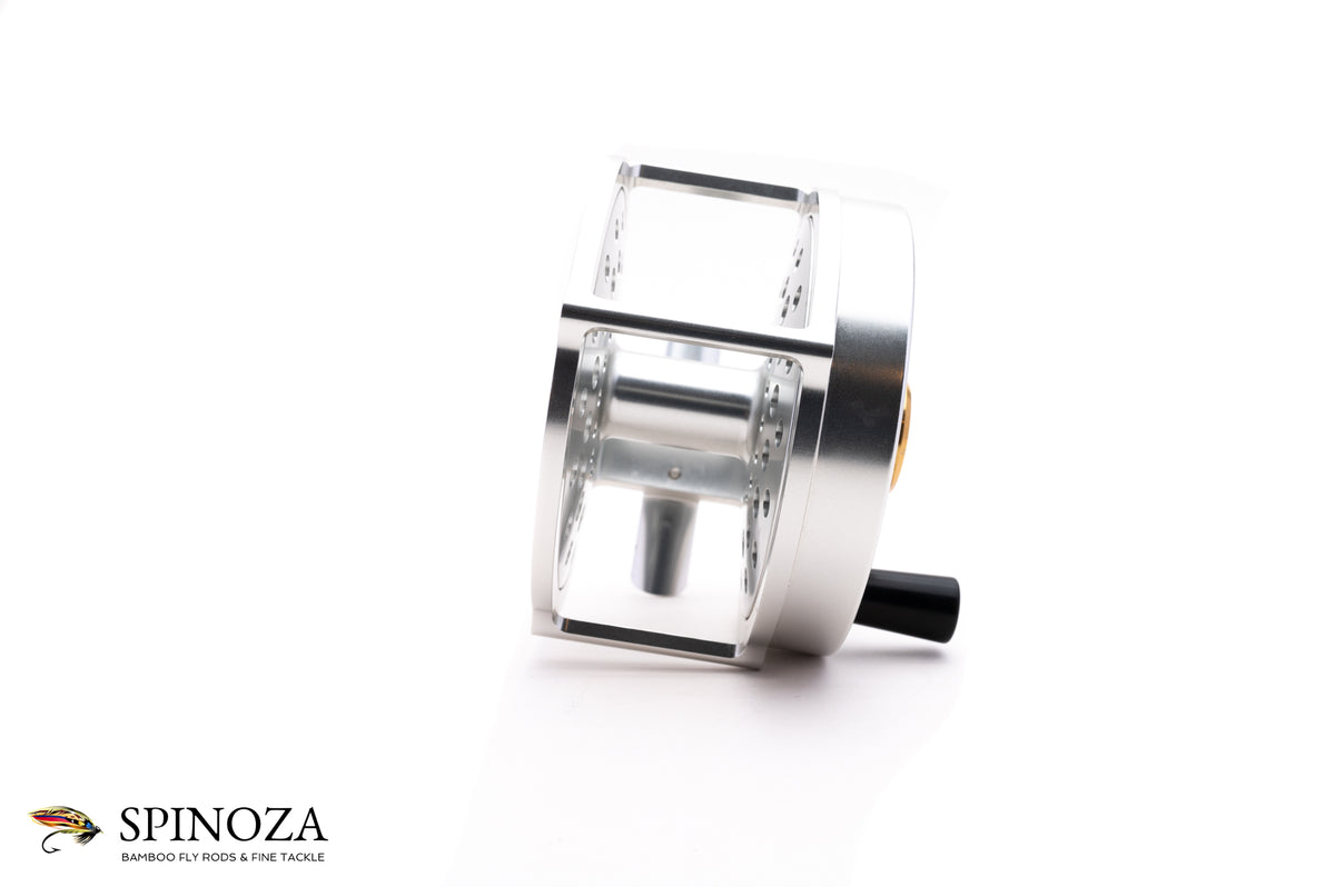 Farlex Platewind Fly Reel 1-1 DD 3 3/4" - maker engraving,model markings,serial number detail