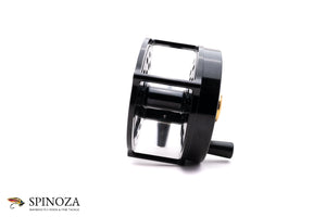 Farlex Platewind Fly Reel 1-1 DD 3 3/4" - maker engraving,model markings,serial number detail