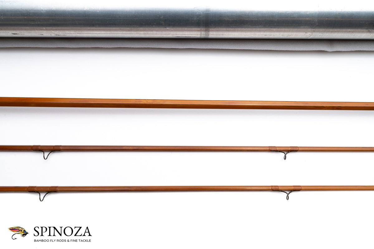 Everett Garrison Model 202E Bamboo Fly Rod 7' 2/2 #5 - rod sections with guides and wraps