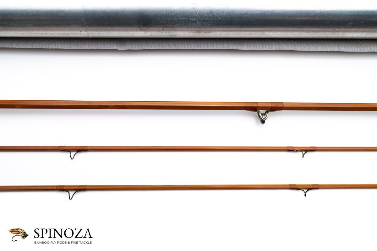Everett Garrison Model 202E Bamboo Fly Rod 7' 2/2 #5 - rod sections with guides and wraps