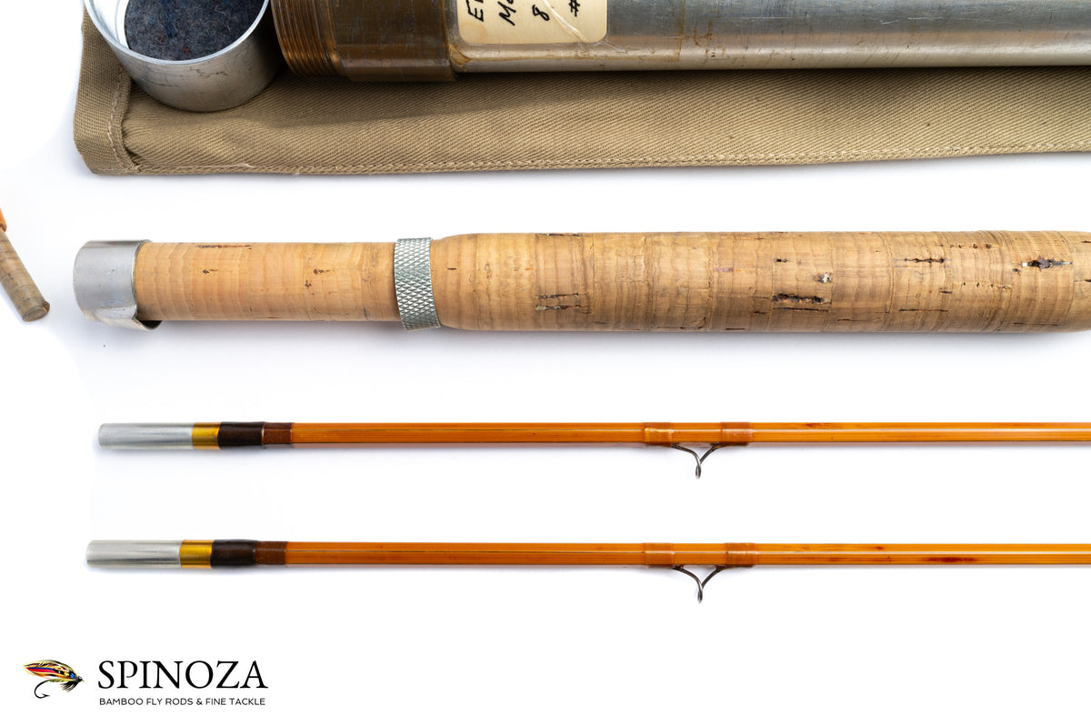Everett Garrison Model 212-E Bamboo Fly Rod 8' 2/2 #6 - handle grip and reel seat detail