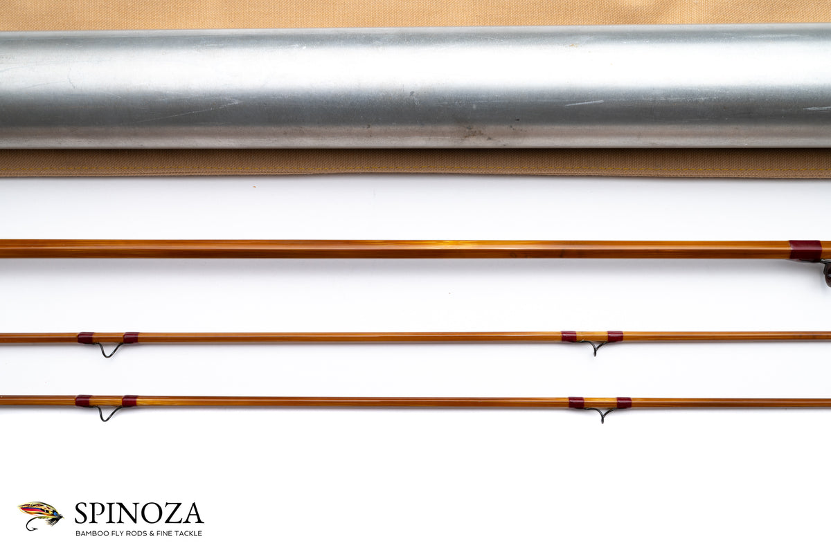 HL Leonard Model 38-4 Bamboo Fly Rod 7' 2/2 #4 - rod sections with wrapping detail