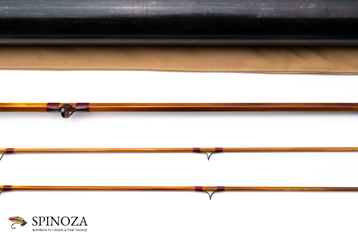 Maxwell Leonard Hunt 39-5 Bamboo Fly Rod 7'6" 2/2 #5 - ferrule detail and joints