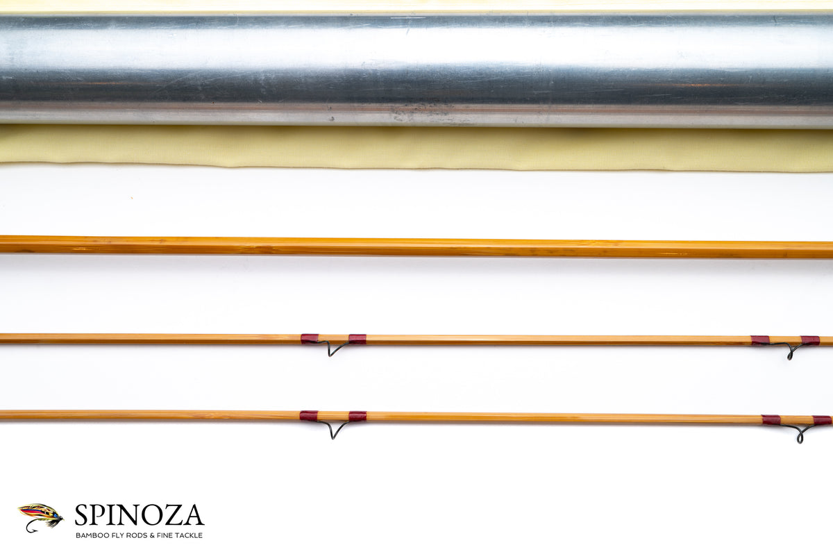 HL Leonard Model 39-H Bamboo Fly Rod 7'6" 2/2 #6 - rod sections with wrapping detail