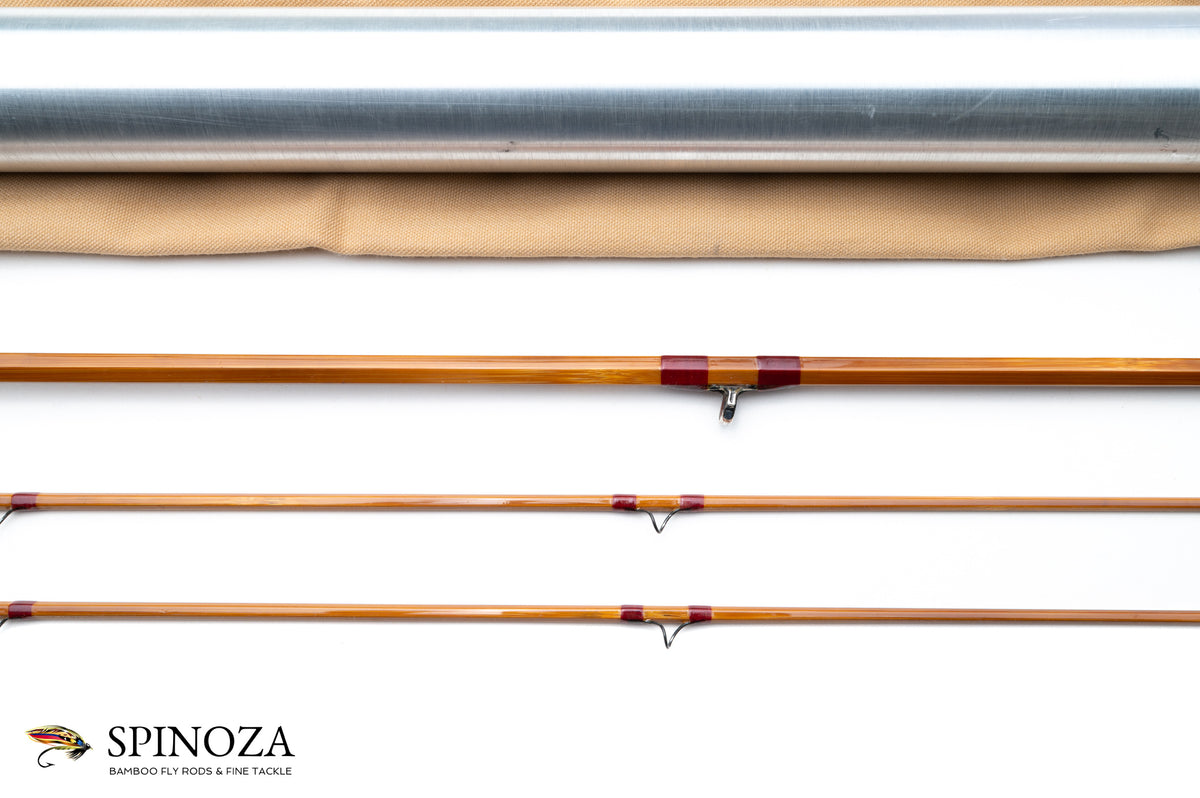 HL Leonard Hunt Model 40-5 Bamboo Fly Rod 8' 2/2 #5 - guide wrapping and spacing