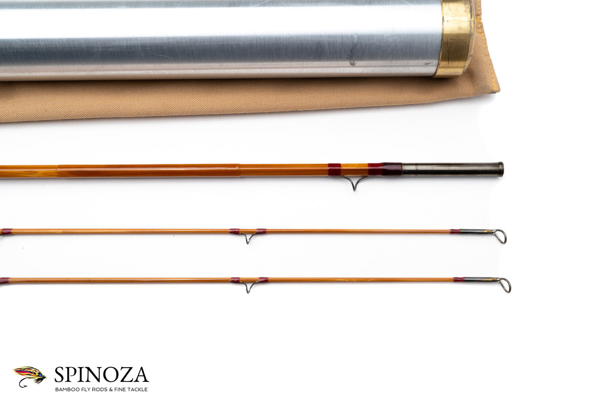 HL Leonard Hunt Model 40-5 Bamboo Fly Rod 8' 2/2 #5 - tip section and guides