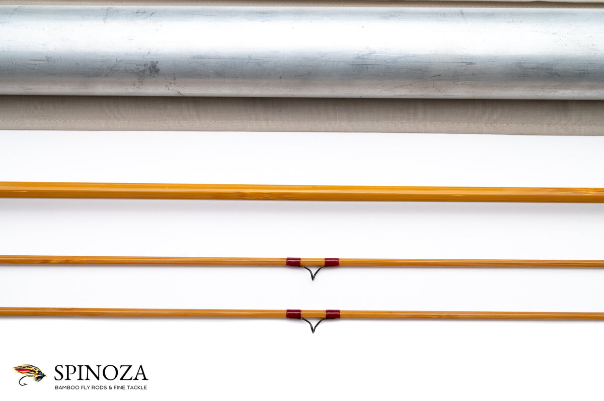 HL Leonard Model 41L Bamboo Fly Rod 8'6"' 2/2 #5/6 - rod sections with wrapping detail