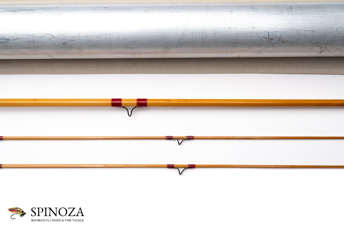 HL Leonard Model 41L Bamboo Fly Rod 8'6"' 2/2 #5/6 - rod sections with guides