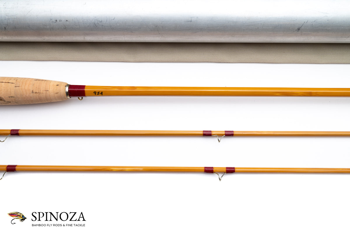 HL Leonard Model 66H Bamboo Fly Rod 8' 2/2 #5/6 - maker's marking and inscription