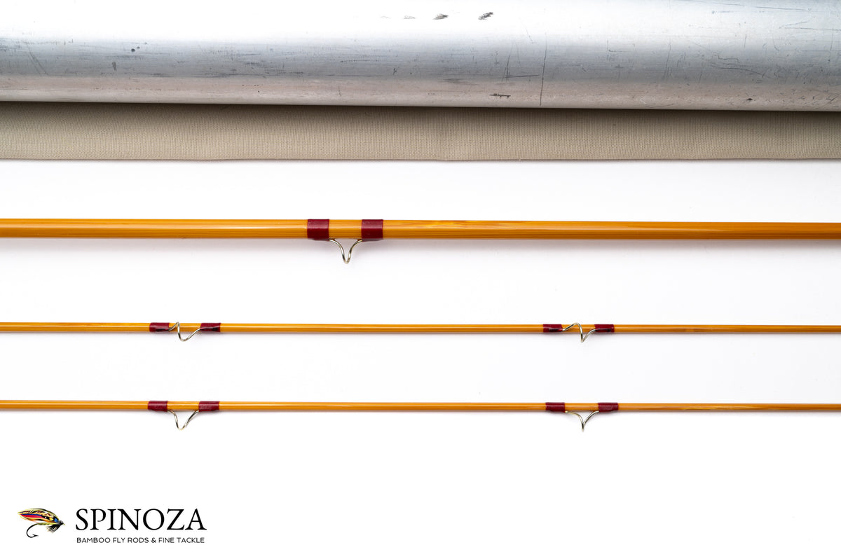 HL Leonard Model 66H Bamboo Fly Rod 8' 2/2 #5/6 - rod sections with guides