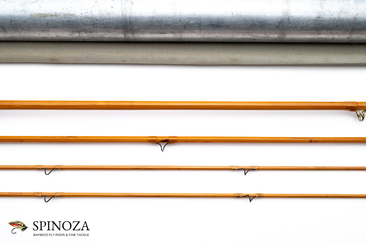 HL Leonard Model 50 Tournament Bamboo Fly Rod 8' 3/2 #6 - rod sections with wrapping detail