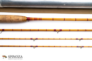 HL Leonard Fairy Catskill Bamboo Fly Rod 8'6" 3/2 #3 - maker's marking and inscription