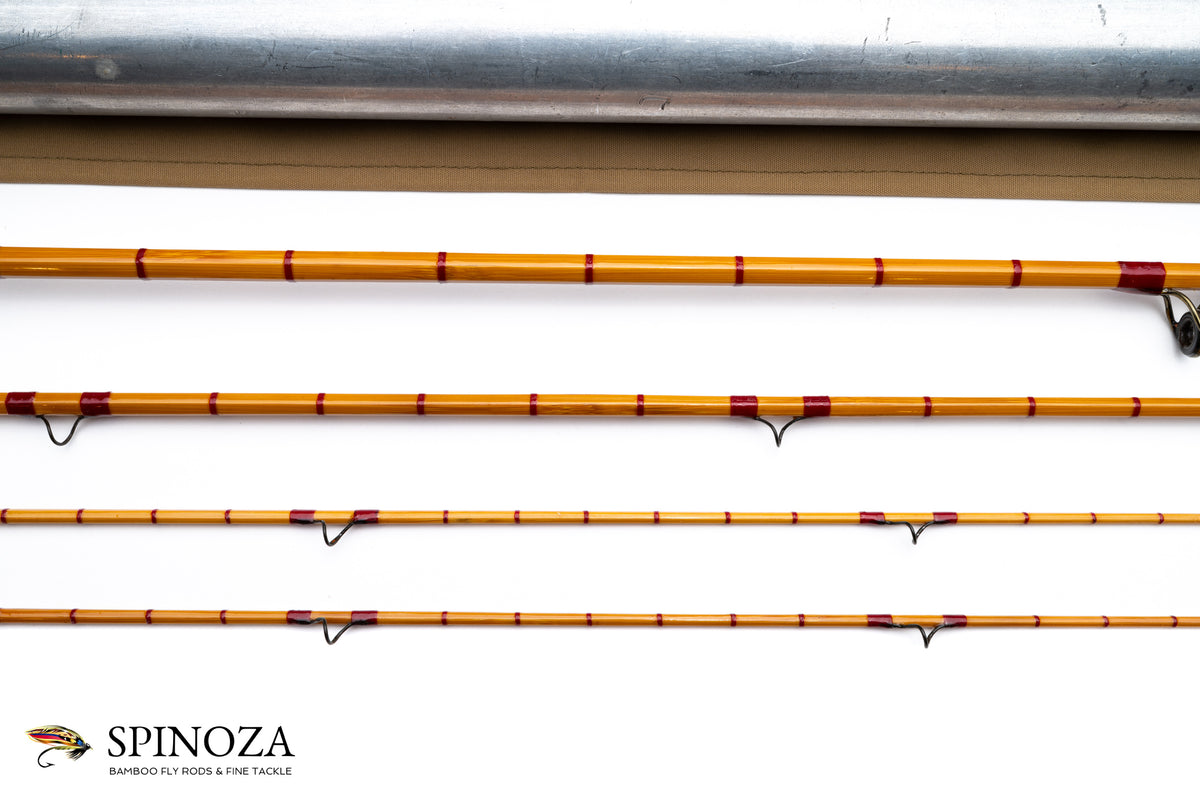 HL Leonard Fairy Catskill Bamboo Fly Rod 8'6" 3/2 #3 - rod sections with wrapping detail