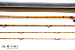 HL Leonard Fairy Catskill Bamboo Fly Rod 8'6" 3/2 #3 - rod sections with wrapping detail