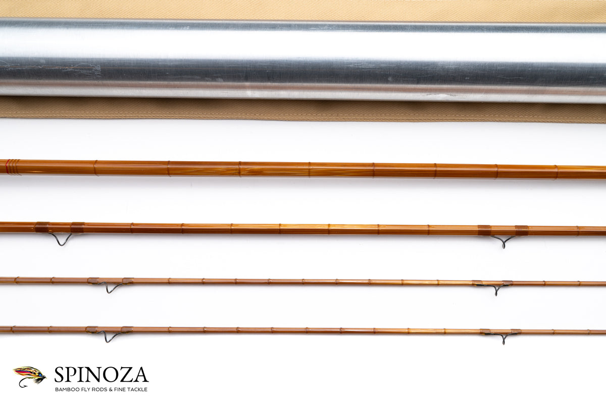 HL Leonard Hunt Special 49-5 Bamboo Fly Rod 7'6" 3/2 #5 - rod sections with wrapping detail