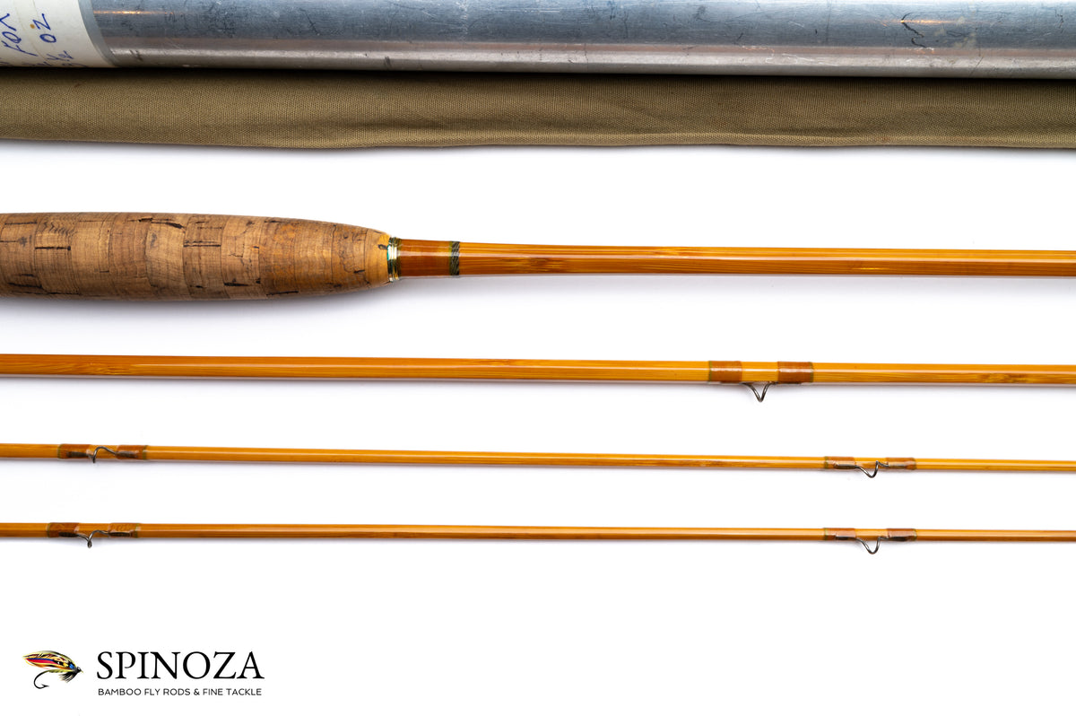 HL Leonard Tournament Bamboo Fly Rod 7'6" 3/2 #5 - maker's marking and inscription