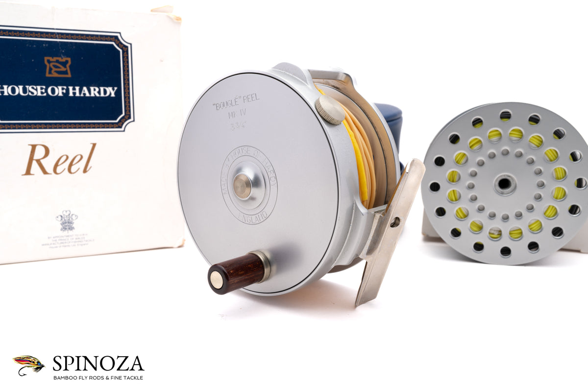 Hardy Bougle MK IV Fly Reel 3 3/4" with Spare Spool