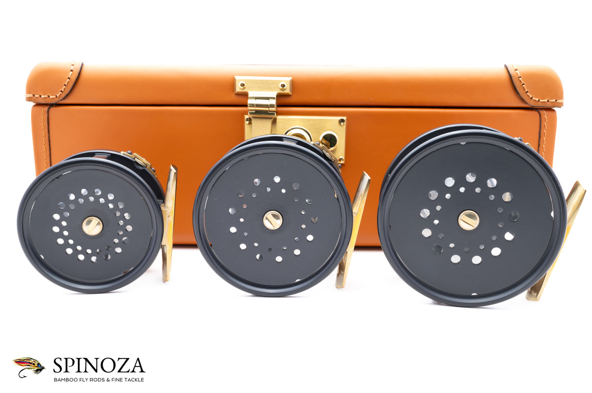 Hardy Brass Faced Perfect 1902 Reissue Reel Set