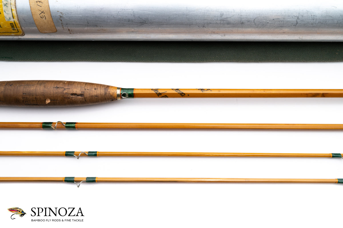 Hardy Marvel Bamboo Fly Rod 7'6" 3/2 #4 [HOLD] - maker's signature and wrapping