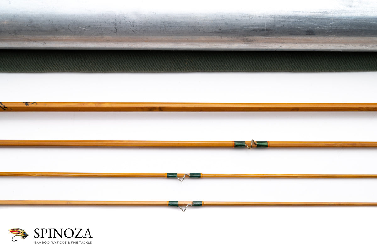 Hardy Marvel Bamboo Fly Rod 7'6" 3/2 #4 [HOLD] - rod sections with guides