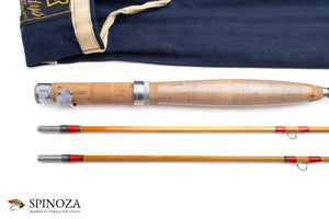 Hardy Palakona Bamboo Fly Rod 7'6" 2/2 #6 - grip and reel seat detail