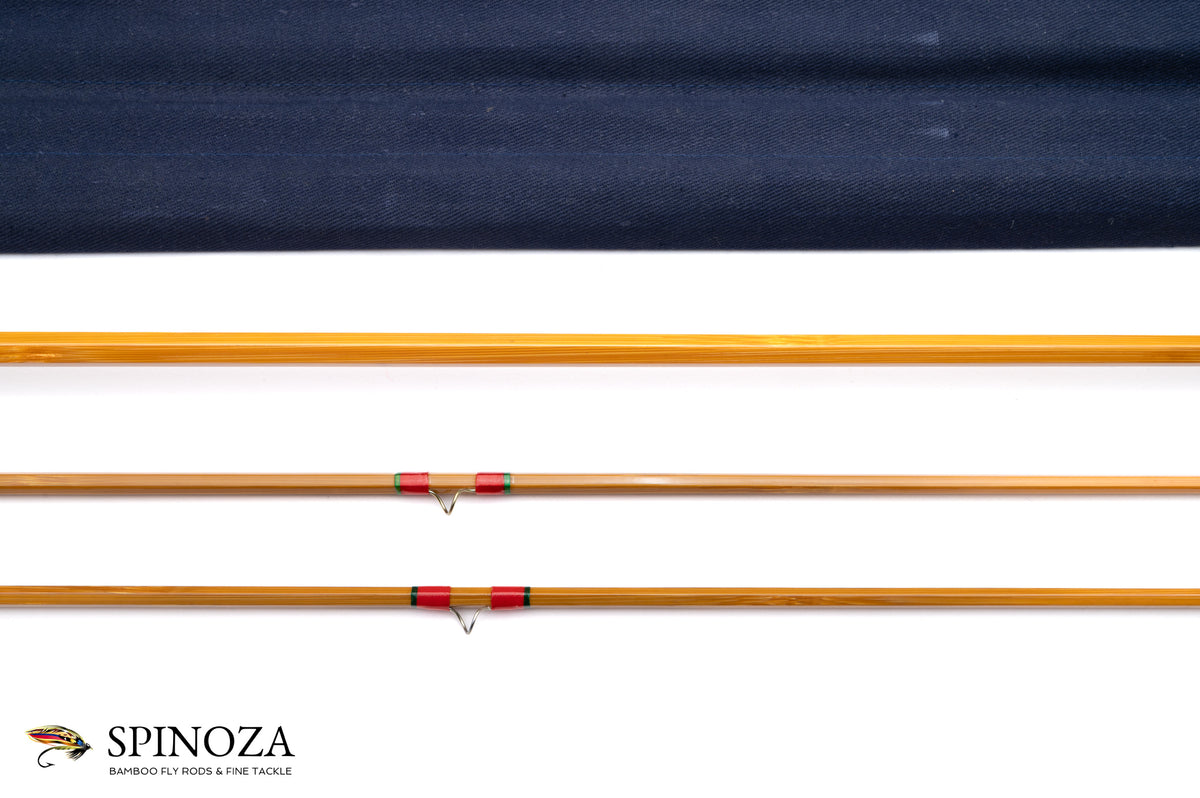 Hardy Palakona Bamboo Fly Rod 7'6" 2/2 #6 - rod sections with guides