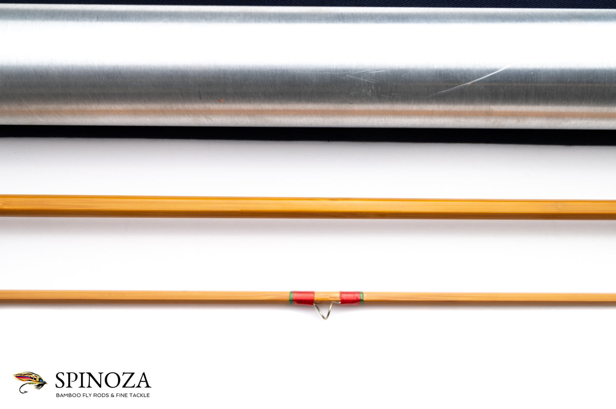 Hardy Palakona Bamboo Fly Rod 8'9" 2/1 #7 - rod sections with wrapping detail