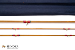 Hardy Palakona Bamboo Fly Rod 7'6" 2/2 #6 - ferrules and tip detail